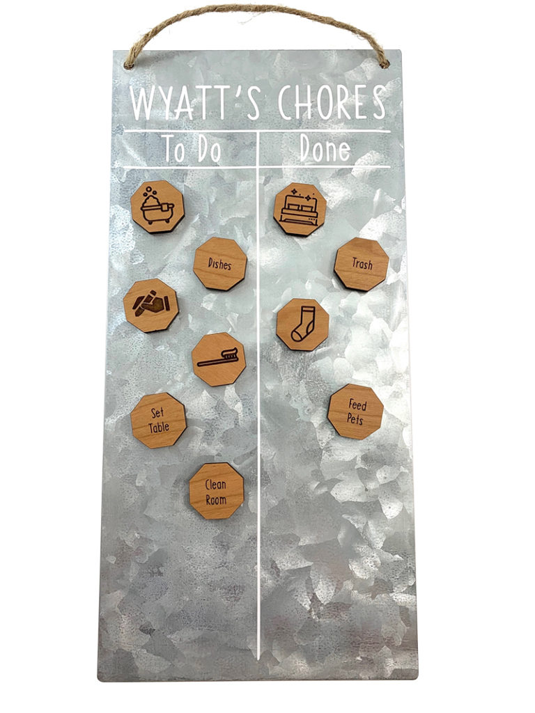 Custom chore chart for kids
